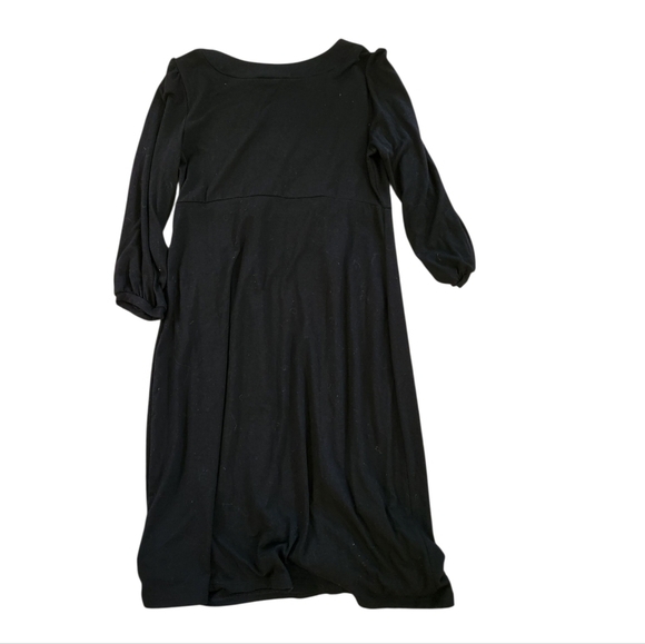 GAP Midi Long Sleeve Black Dress Medium - Picture 2 of 5